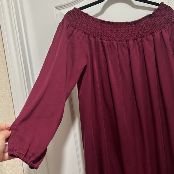 NWT ISABEL Maternity | Maroon Dress | Size Large - Picture 4 of 7